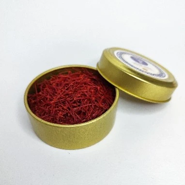 زعفران سوپر نگین صادراتی 1 مثقال (4.61 گرم) – ظرف فلزی لوکس